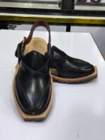 Midnight Black Norozi Chappal – Premium Double Sole - Image 3