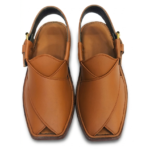 Charsadda Chappal Premium Golden Brown Single Sole - Image 2