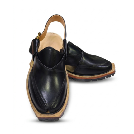 Norozi Chappal Premium Black Double Sole