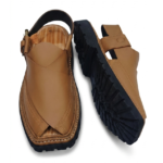 Charsadda Chappal Premium Golden Design Double Sole - Image 3