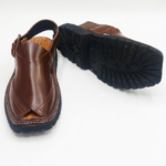 Charsadda Chappal Traditional Brown Color Double Sole Design - Image 3