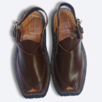 Charsadda Chappal Traditional Brown Color Double Sole Design - Image 2