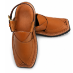 Charsadda Chappal Premium Golden Brown Double Sole Design