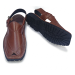 Charsadda Chappal Mustard Color Design Double Sole - Image 3