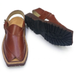 Charsadda Chappal Mustard Color White Double Sole - Image 3