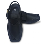 Kaptaan Chappal Classic Mate Black Color Single Sole
