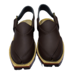 Norozi Chappal Brown Mate Color Double Sole Round Shape - Image 2