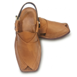 Kaptaan Chappal Single Sole Leather Golden Color