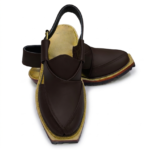 Norozi Chappal Brown Mate Color Double Sole Round Shape