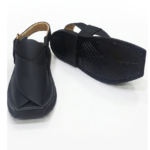 Kaptaan Chappal Premium Black Mate Double Sole - Image 2