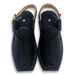 Kaptaan Chappal Premium Black Mate Double Sole - Image 3