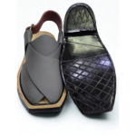 Norozi Chappal Luxury Grey Color Single Sole - Image 3