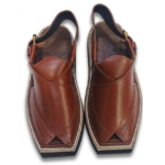 Kaptaan Chappal Stylish Mustard Color Design Double Sole - Image 3