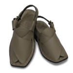 Peshawari Chappal Simple Cream Color Single Sole