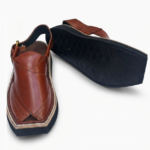 Kaptaan Chappal Stylish Mustard Color Design Double Sole - Image 2
