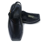Kaptaan Chappal Premium Black Shade Double Sole Design