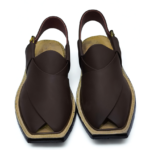 Norozi Chappal Traditional Brown Handmade Single Sole - Image 2