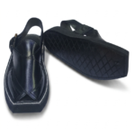 Kaptaan Chappal Premium Black Shade Double Sole Design - Image 2