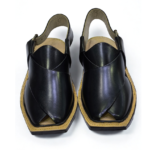 Norozi Chappal Stylish Black Color Single Sole - Image 3