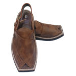 Kaptaan Chappal Stylish Double Shade Brown Design Double Sole