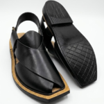 Norozi Chappal Stylish Black Color Single Sole - Image 2
