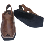 Kaptaan Chappal Stylish Double Shade Brown Design Double Sole - Image 3