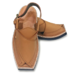 Kaptaan Chappal Premium Golden Brown Mate Double Sole