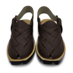Norozi Chappal Stylish Brown Double Sole Unique Design - Image 2