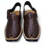 Norozi Chappal Brown Printed Double Sole - Image 2
