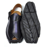 Norozi Chappal Handmade Black Sheet Double Sole - Image 2
