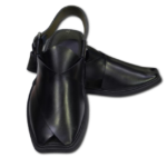 Peshawari Chappal Premium Black Single Sole