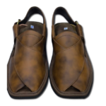 Peshawari Chappal Brown Color Double Shade Single Sole - Image 3