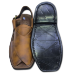 Peshawari Chappal Brown Color Double Shade Single Sole - Image 2