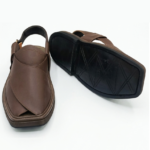 Charsadda Chappal Traditional Brown Color Double Sole - Image 3