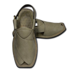 Peshawari Chappal Premium Cream Leather Shade Single Sole - Image 3
