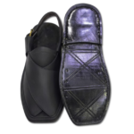 Peshawari Chappal Premium Jutt Black Color Single Sole - Image 3