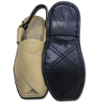 Peshawari Chappal Premium Light Skin Color Single Sole - Image 3