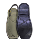 Peshawari Chappal Premium Light Green Single Sole - Image 3