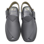 Peshawari Chappal Grey Color Single Sole Gogo Chappal - Image 2