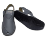 Peshawari Chappal Grey Color Single Sole Gogo Chappal - Image 3
