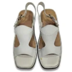 Panjedar Chappal Premium White Zalmi Style - Image 2