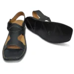 Panjedar Chappal Zalmi Style Black color Design - Image 3