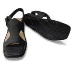 Panjedar Chappal Black mate color Zalmi style - Image 3