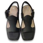 Panjedar Chappal Black mate color Zalmi style - Image 2