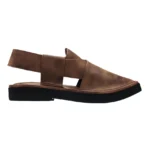 Kaptaan Chappal Classic Brown Double Shade Design - Image 4