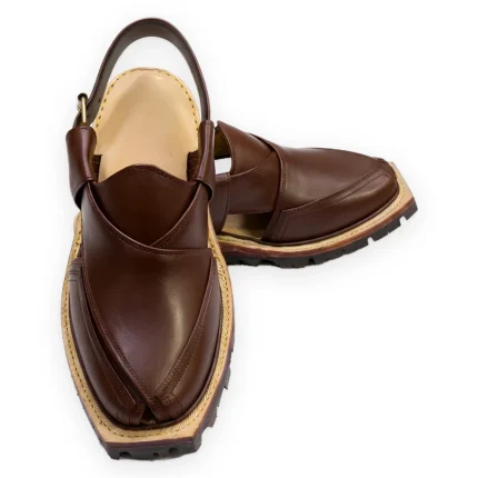 Classic Mustard Norozi Chappal – Round Shape Double Sole
