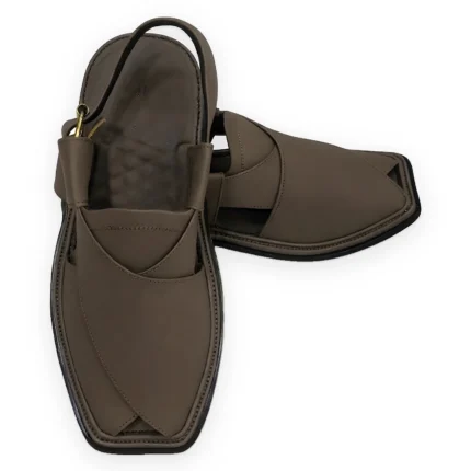 Premium Mehendi Color Peshawari Chappal – Handmade Single Sole